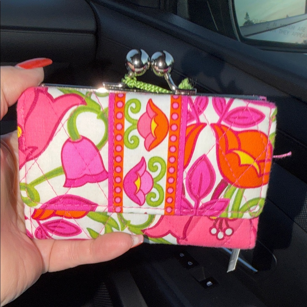 Vera Bradley  Pink and Orange Floral Wallet